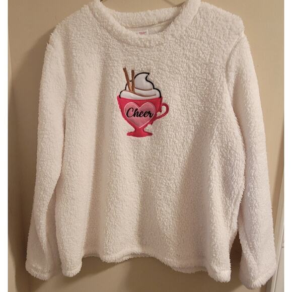 Holiday Time Sweater Size XL (16-18) Women Soft Ivory Pullover Ugly Christmas - Picture 1 of 7